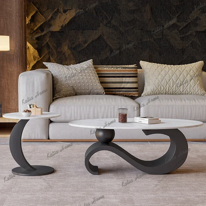 LSDesigners Italian Coffee Table Nordic Cream Style Sofa Side Living Room Coffee Table Originality Home Furniture Salontafel FYC