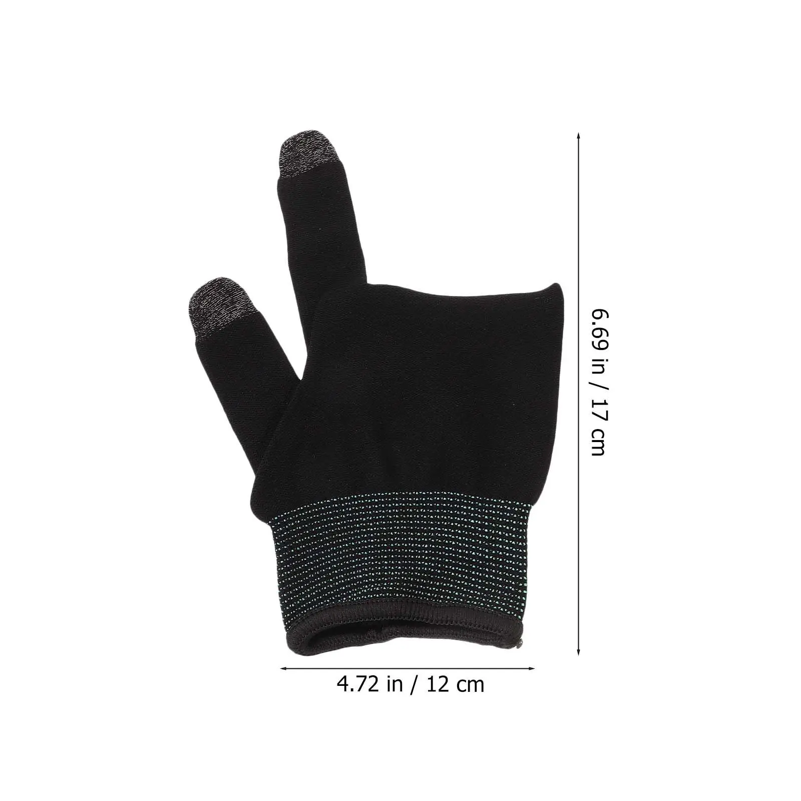 1Pair Touchscreen Gaming Gloves for Phone Games Thumb Sleeves Lightweight Skin-Friendly Anti-Sweat Breathable Finger Gloves