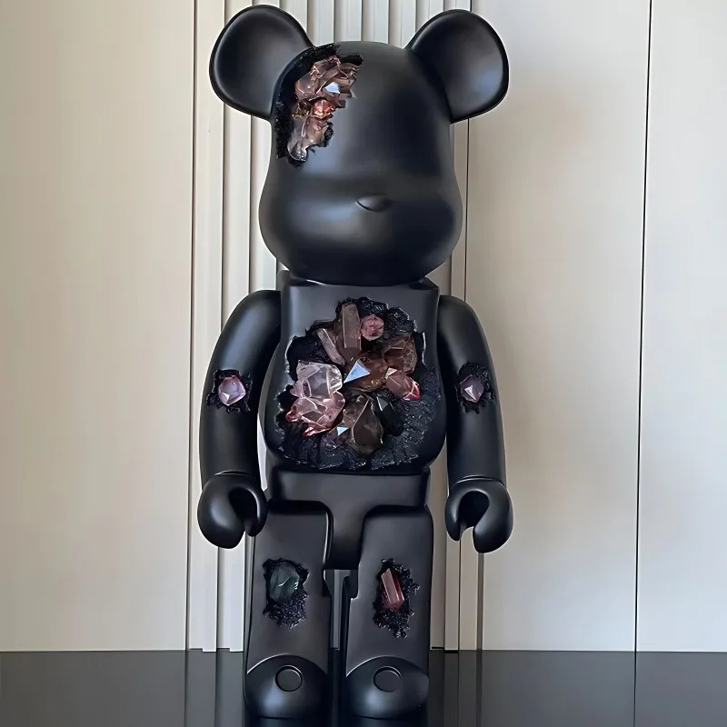 Living Room Creative Crystal Violent Bear, Large Ornament, Floor-standing Erosion, Internet Celebrity