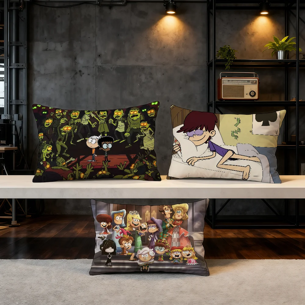 Funda de cojín The L-Loud H-House-ES, producto estrella, para el hogar, sofá, sala de estar, funda de almohada decorativa suave de doble cara