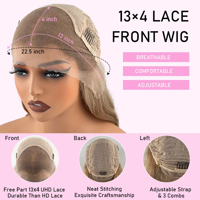 Byluxurious البلاتين لامع الجذر الظل بيتشي موجات 100% عذراء شعر مستعار غير قابل للاكتشاف شعري 180% خفيفة الوزن تصميم الباروكات