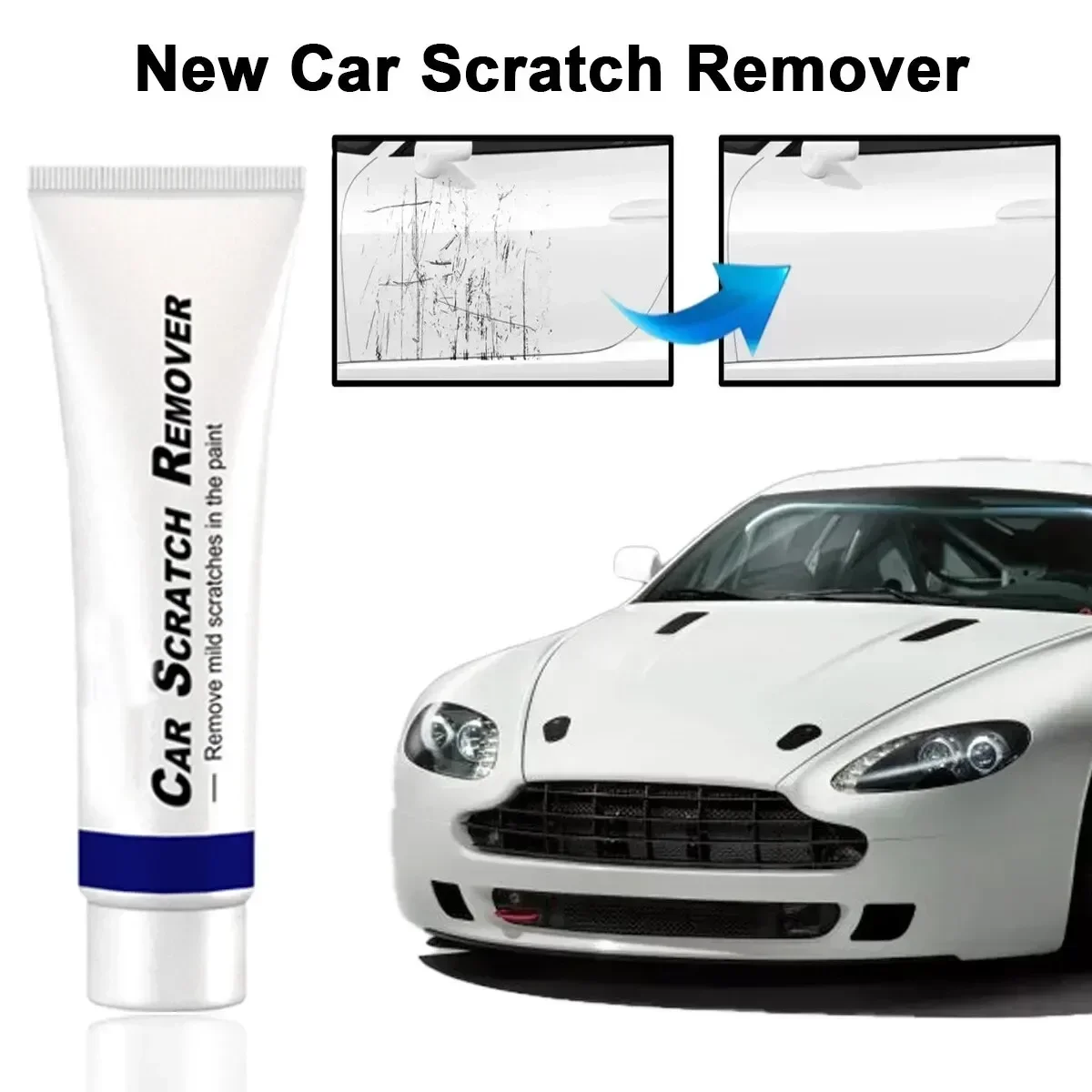 1set Car Scratch Remover Paint Care Tools Auto Repair Polishing Auto Body Compound Paste Paint Repair Kit Auto Accessories