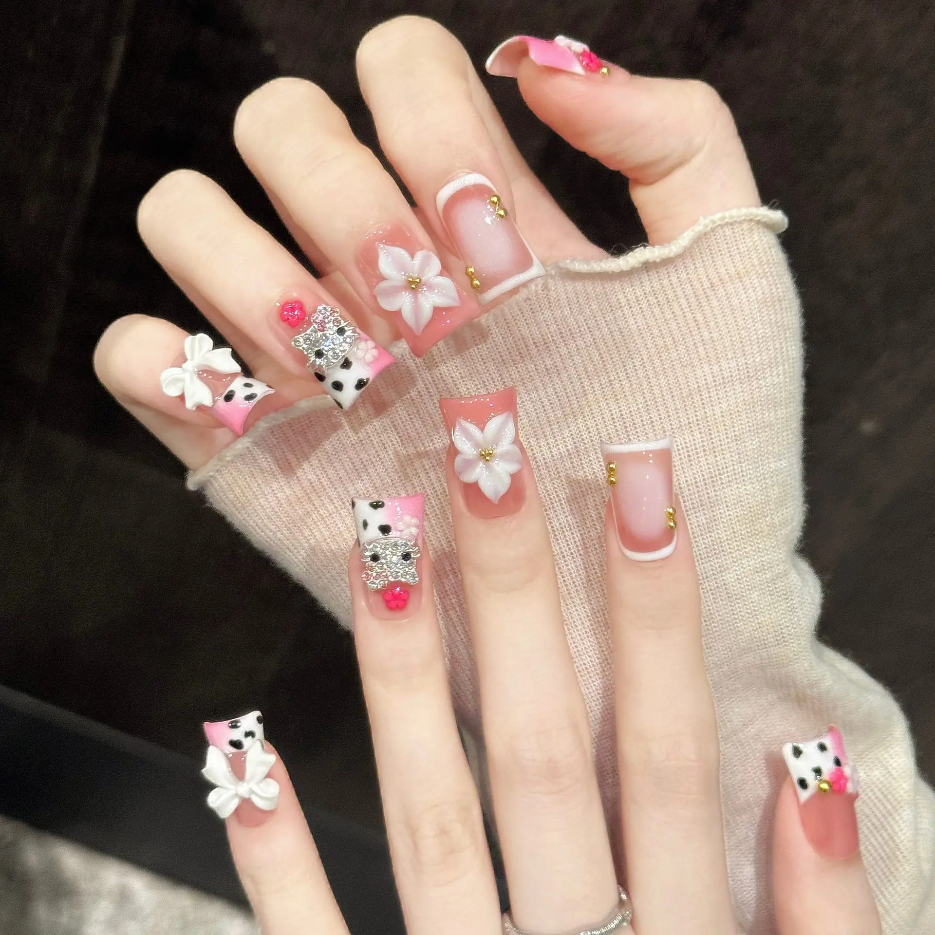 10PCS Duck Handmade Press On N - Nail Art Fake review and price
