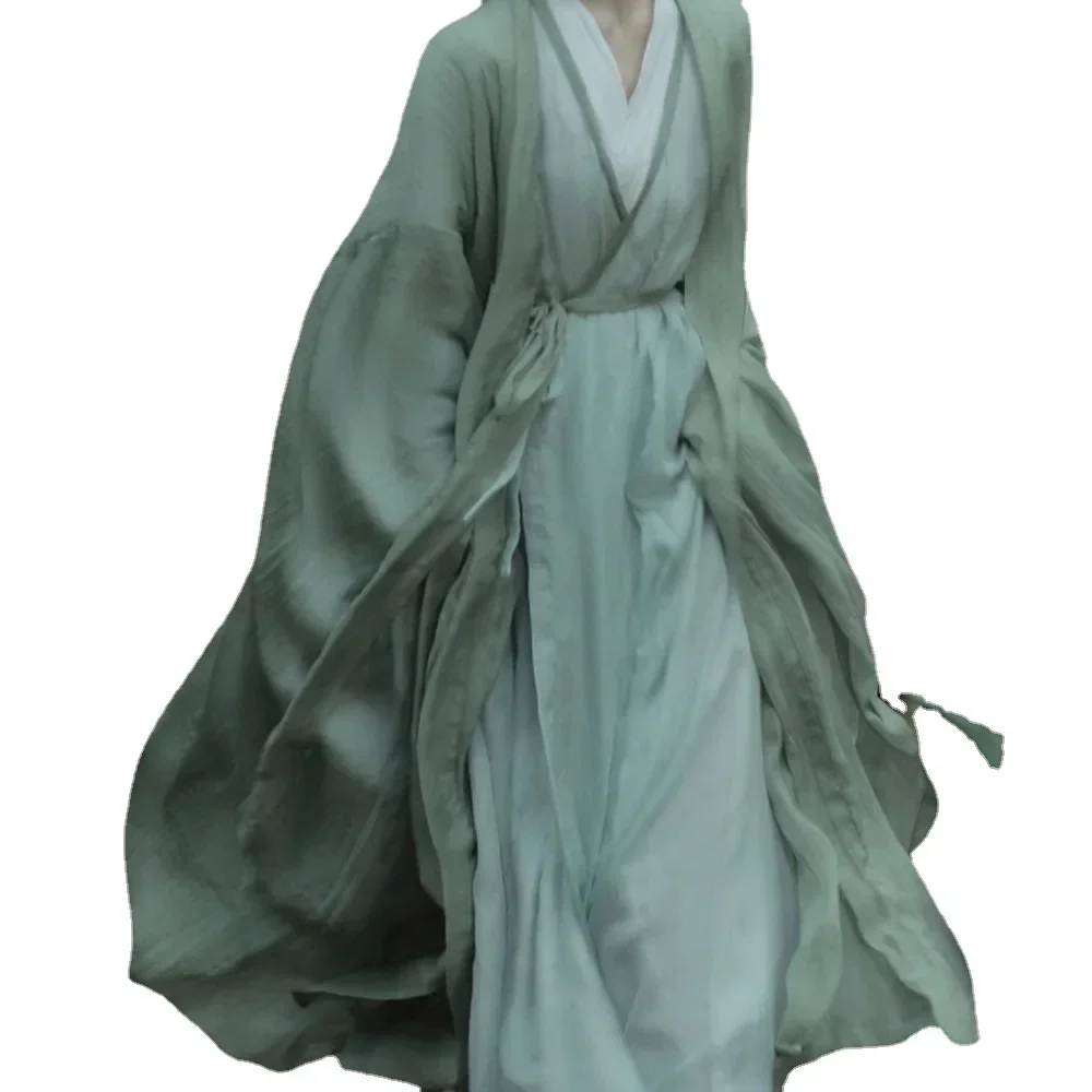 

Hanfu Women Fairy Flowing Ancient Style Flow Fairy Skirt with Wide Sleeves Women's Wei and Jin Style Ancient Costume Spring