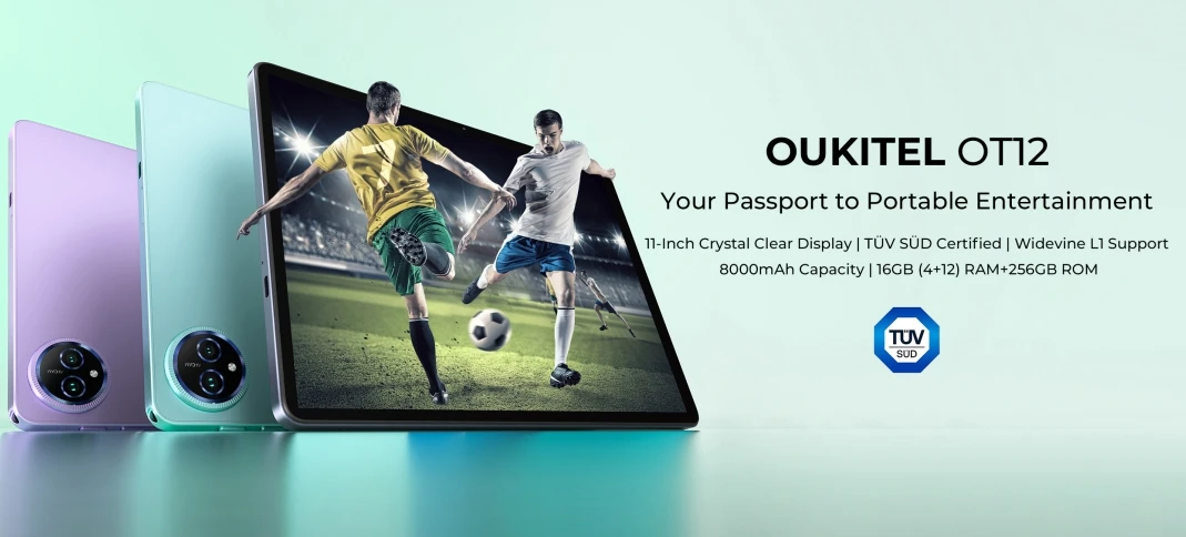 2025 NEW OUKITEL OT12, CPU T606 120Hz 11 inch, cost-effective 4G smart tablet, 4GB RAM, 256GB ROM 24-hour shipping