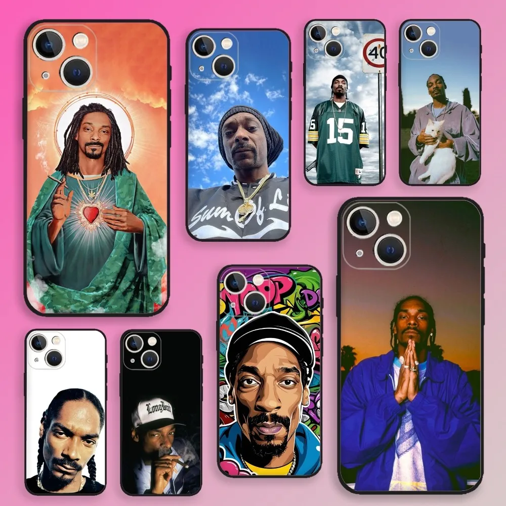 Saint Jesus S-Snoop D-Dogg Phone Case For iPhone 16,15,14,13,12,11,Plus,Pro Max,XS,X,XR,SE,Mini,8,7 Soft Silicone Black Cover