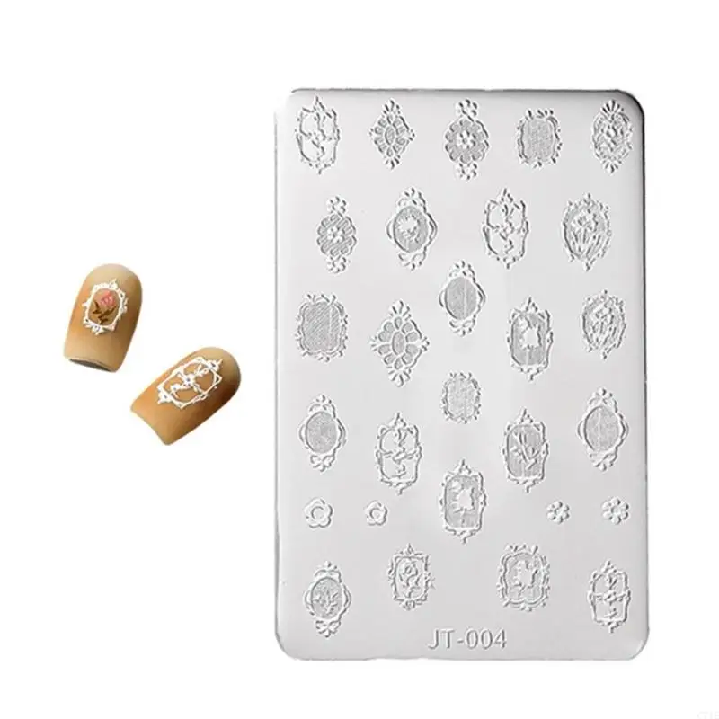Silicone Flower Template With Raised Design For Creative Nails