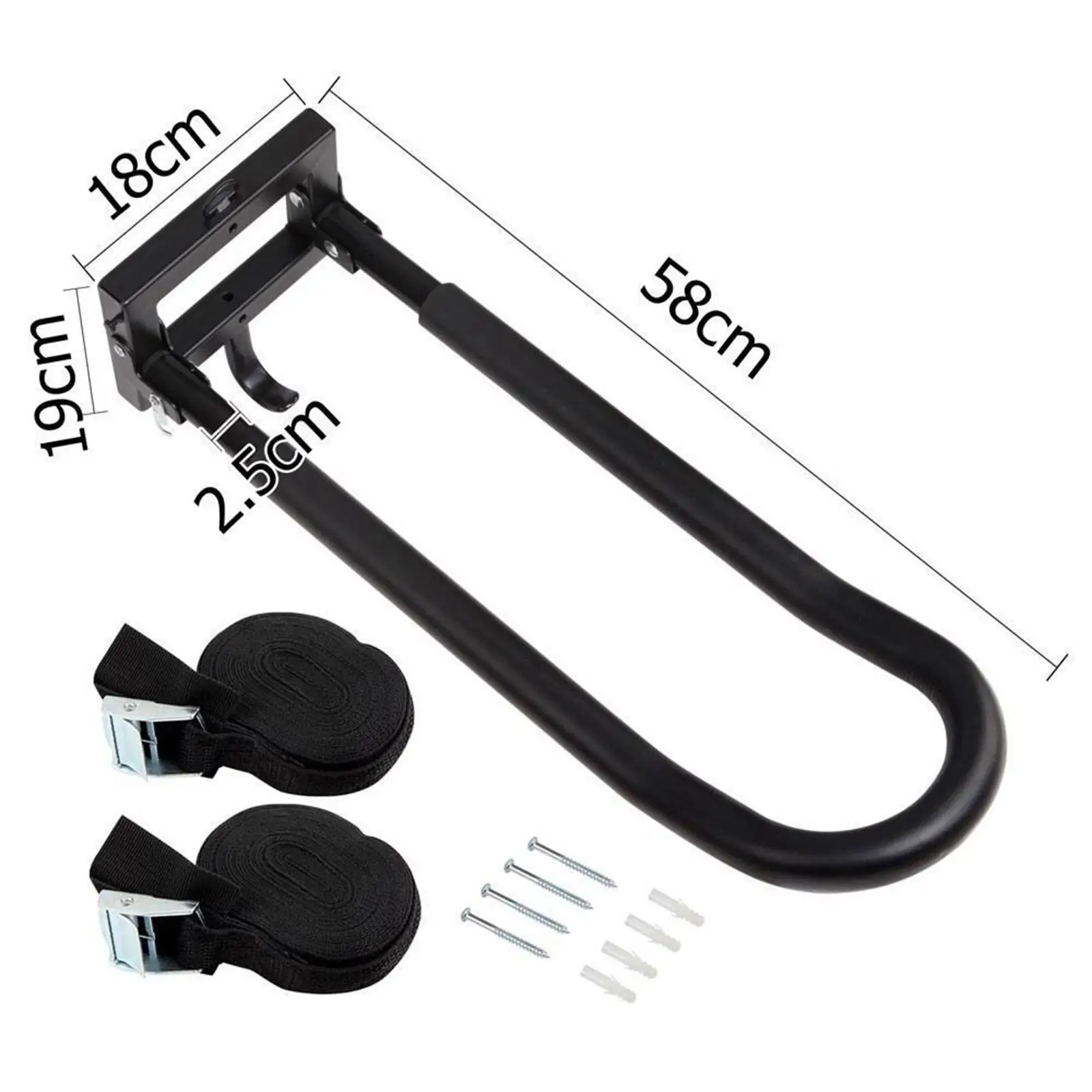 

2Pcs Kayak Storage Rack Surfboard Folding Hooks Wall Mount Paddle Display