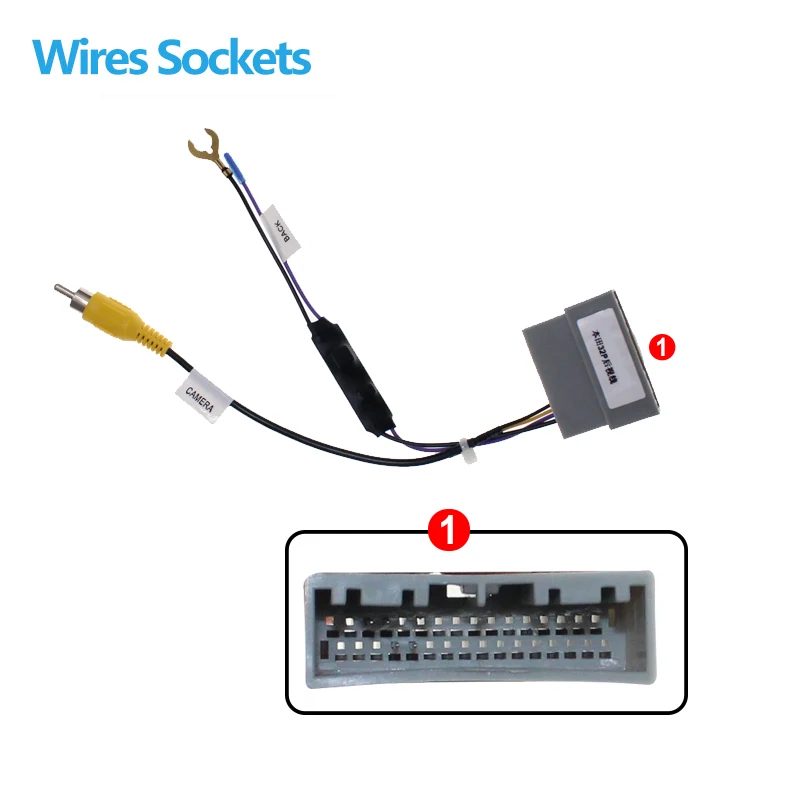 Car Auto Reverse Camera Video Output Video Adapter Wiring Cable For Honda 2017 CRV2019 32pin