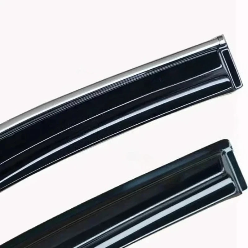 For Honda 2008-12 2014-2017 2018-2024 Accord CiVic TSX Spirior 3D Mugen Style Window Visor Vent Gard 4Pcs with Chrome Line