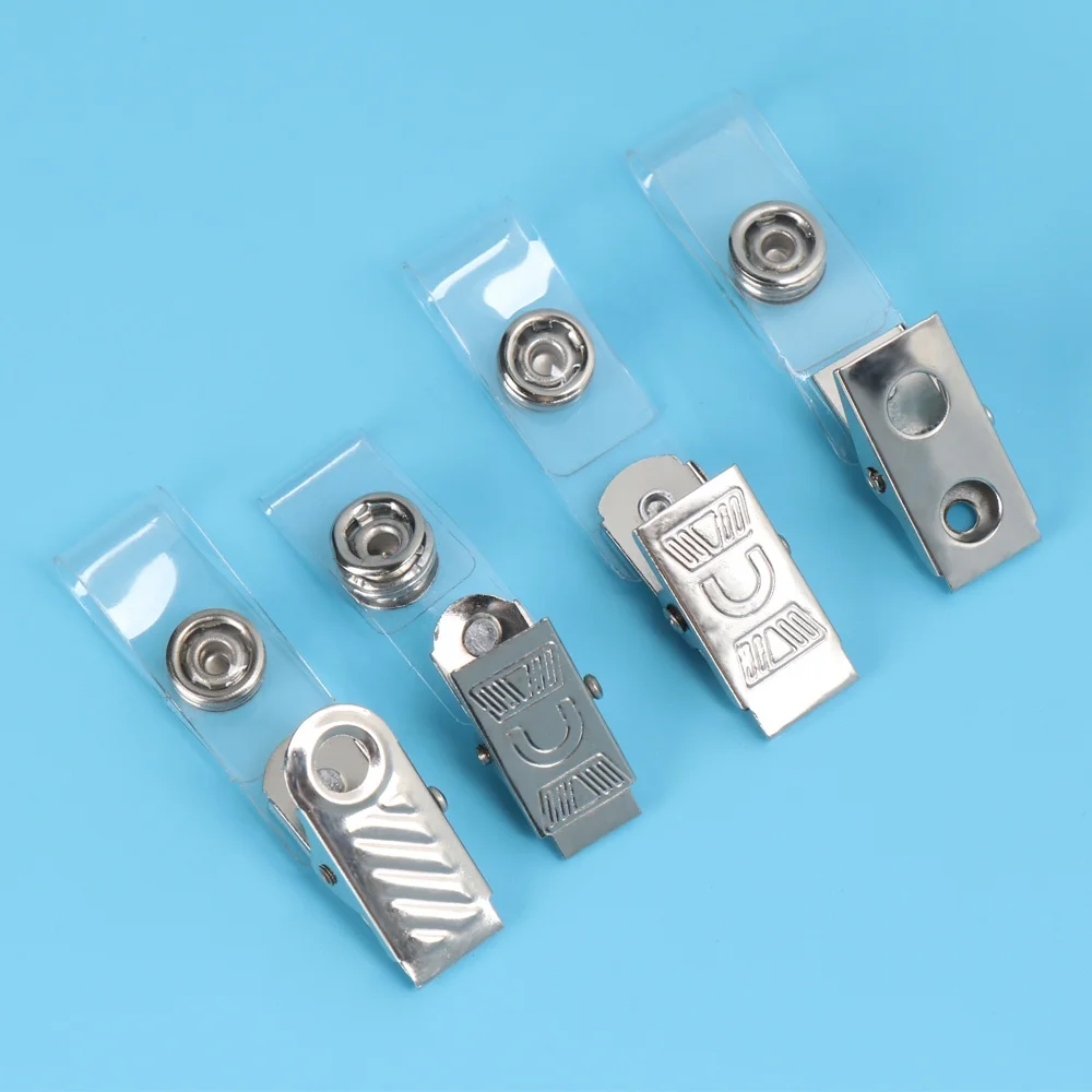 High Quality Stainless Steel Anti-lost Stationary Reel Key Name Tag Lanyard Clips Lanyard Clips Binder