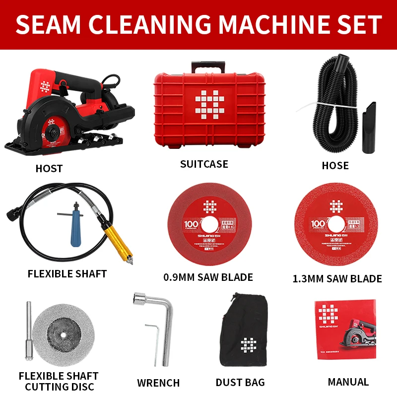 9331 2in1 Floor Wall Tile Caulking Finisher Dust-free Electric Circular Saw Machine for Cutting Ceramic Tile Marble