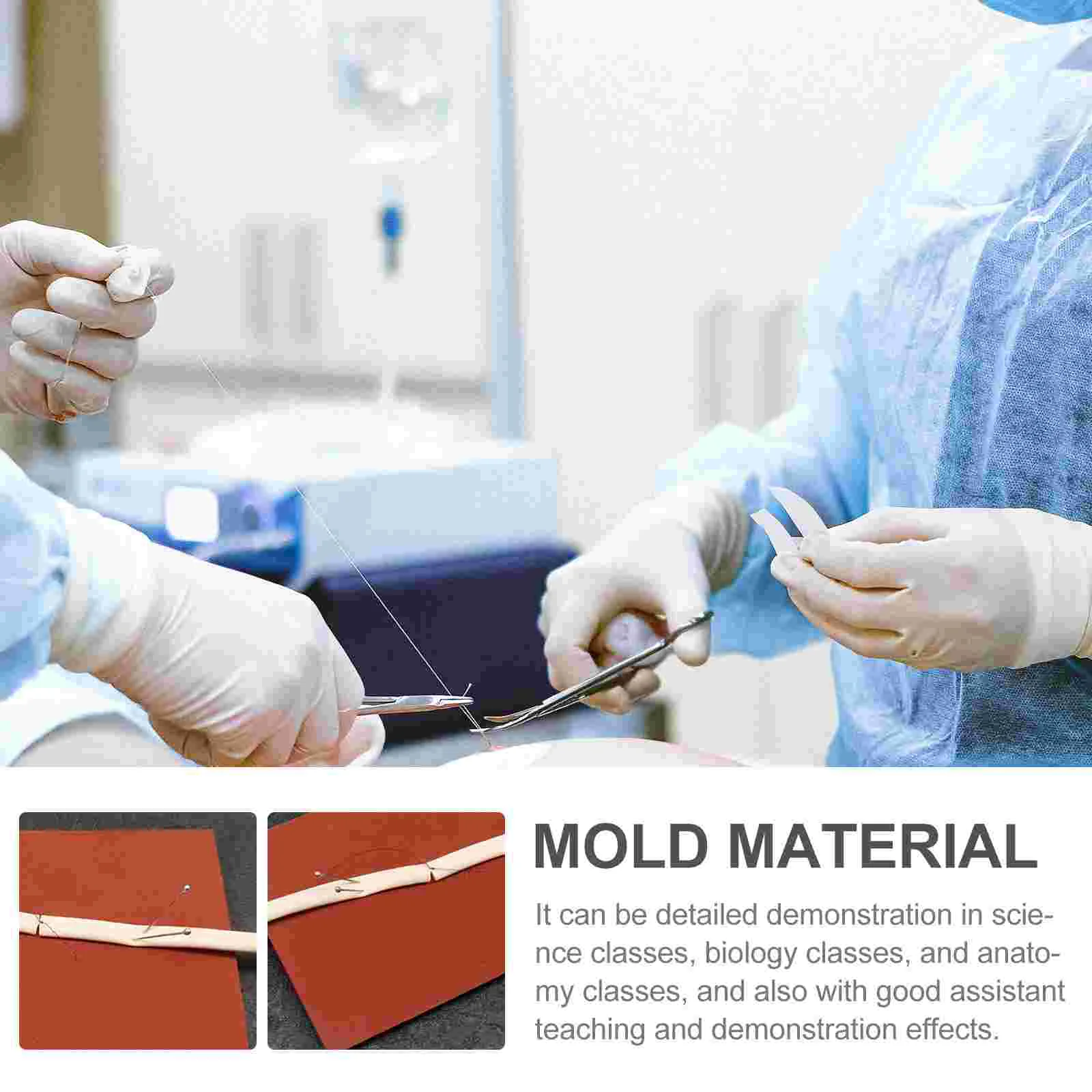 Teaching Aids Vascular Anastomosis Exercise Models Rubber Training Mould Suture