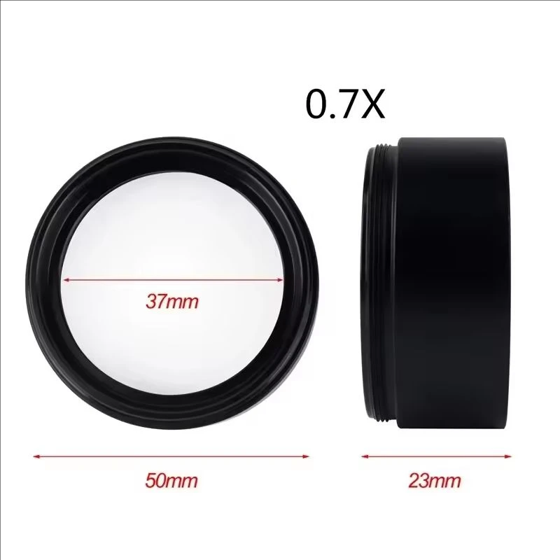 RELIFE M-21 M-22 WD165 WD120 0.5X 0.7X Auxiliary Objective Lens For Zoom Stereo Microscope 48mm for Trinocular Microscopio