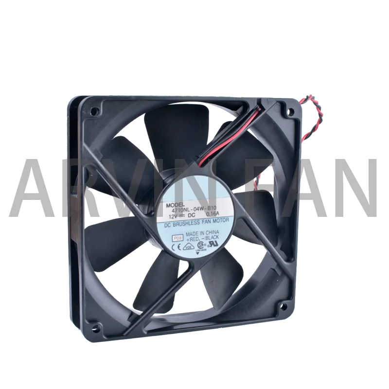 COOLING REVOLUTION 4710NL-04W-B10 12cm 120mm Fan 12025 12V 0.16A Computer Chassis Power Double Ball Bearing Mute Cooling Fan