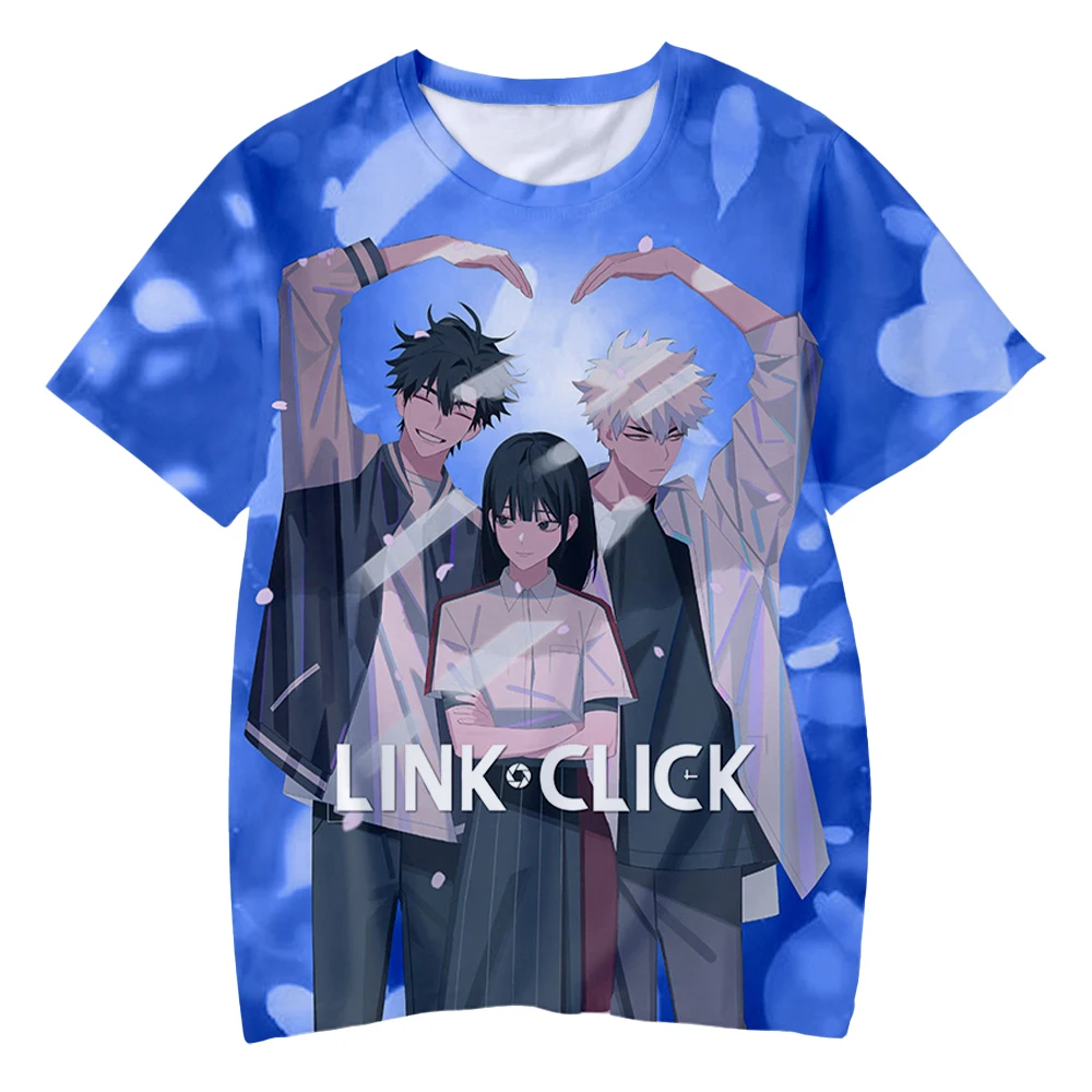 Anime Link Click 3D Print T-Shirts Men Women Fashion Casual Short Sleeve T Shirt Oversized Harajuku Kids Tees Tops Man Clothing