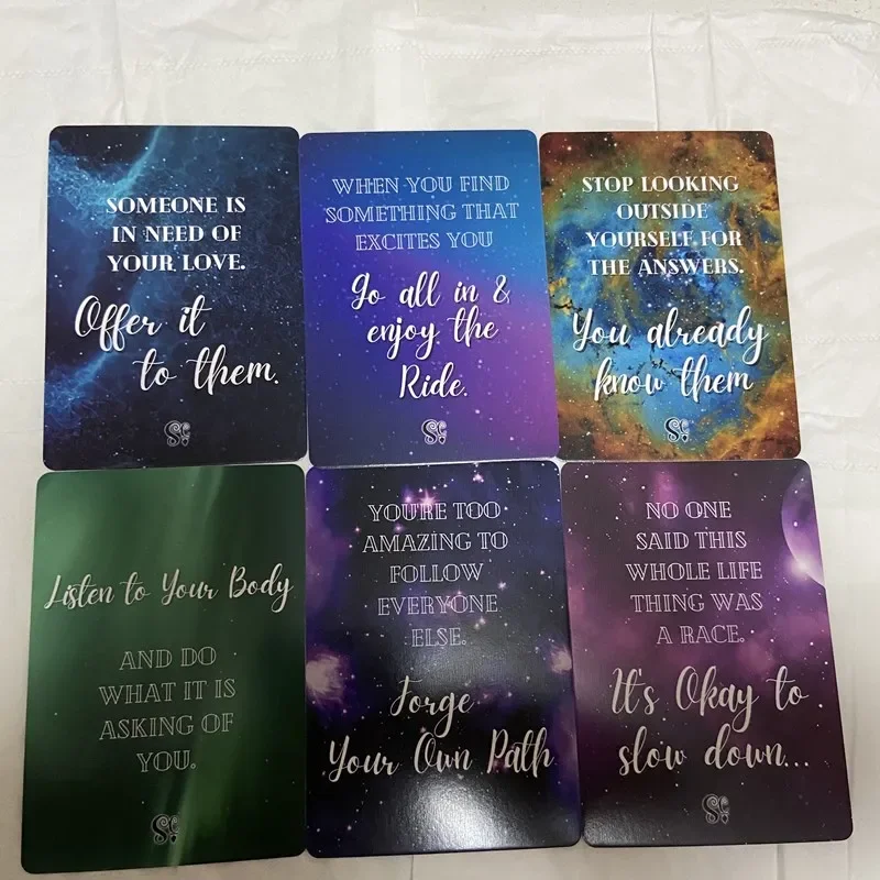 Cosmic Messages Oracle Cards A 42 Oracle Cards Deck Twin Flame Love Message Prophecy Keywords Divination