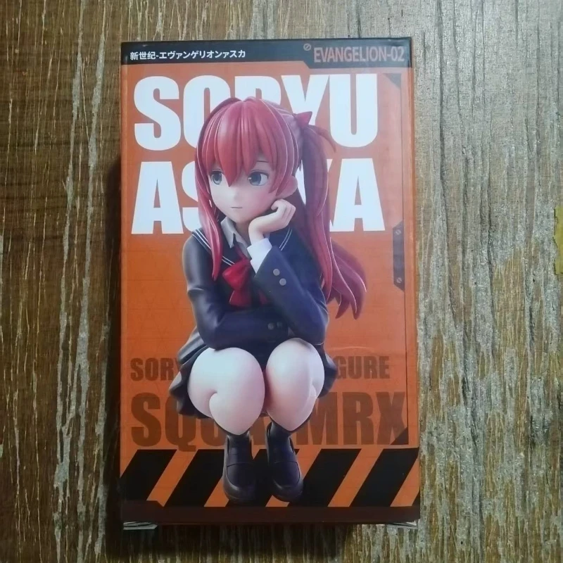 Figuras do Anime NEON GENESIS EVANGELION EVA Asuka Langley Soryu em Estilo Universitário, Brinquedos para Crianças, Ornamentos, Presentes em Caixa