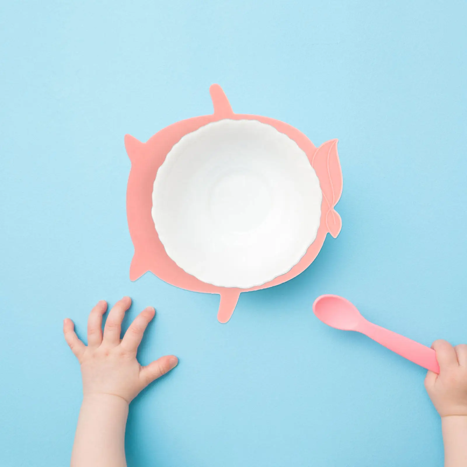 

Силиконовый коврик для кормления младенцев с сильной присоской, нескользящий коврик для тарелок для малышей, которые учатся есть, противоскользящий силиконовый коврик, 1 шт.