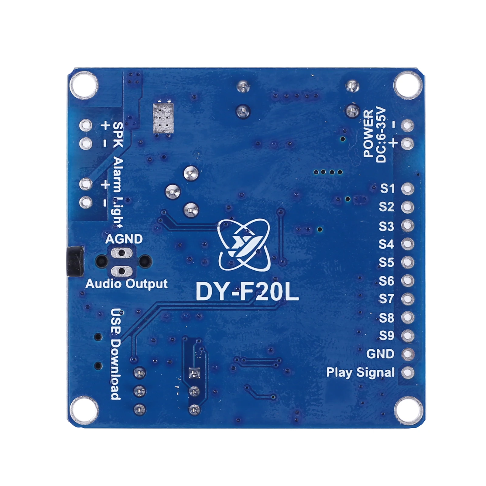 Voice Sound Playback Module 20W Mono 9ch Mp3 Player Power Digital Versterker Board Wav Uart Controller Voor Arduino Dc12/24V