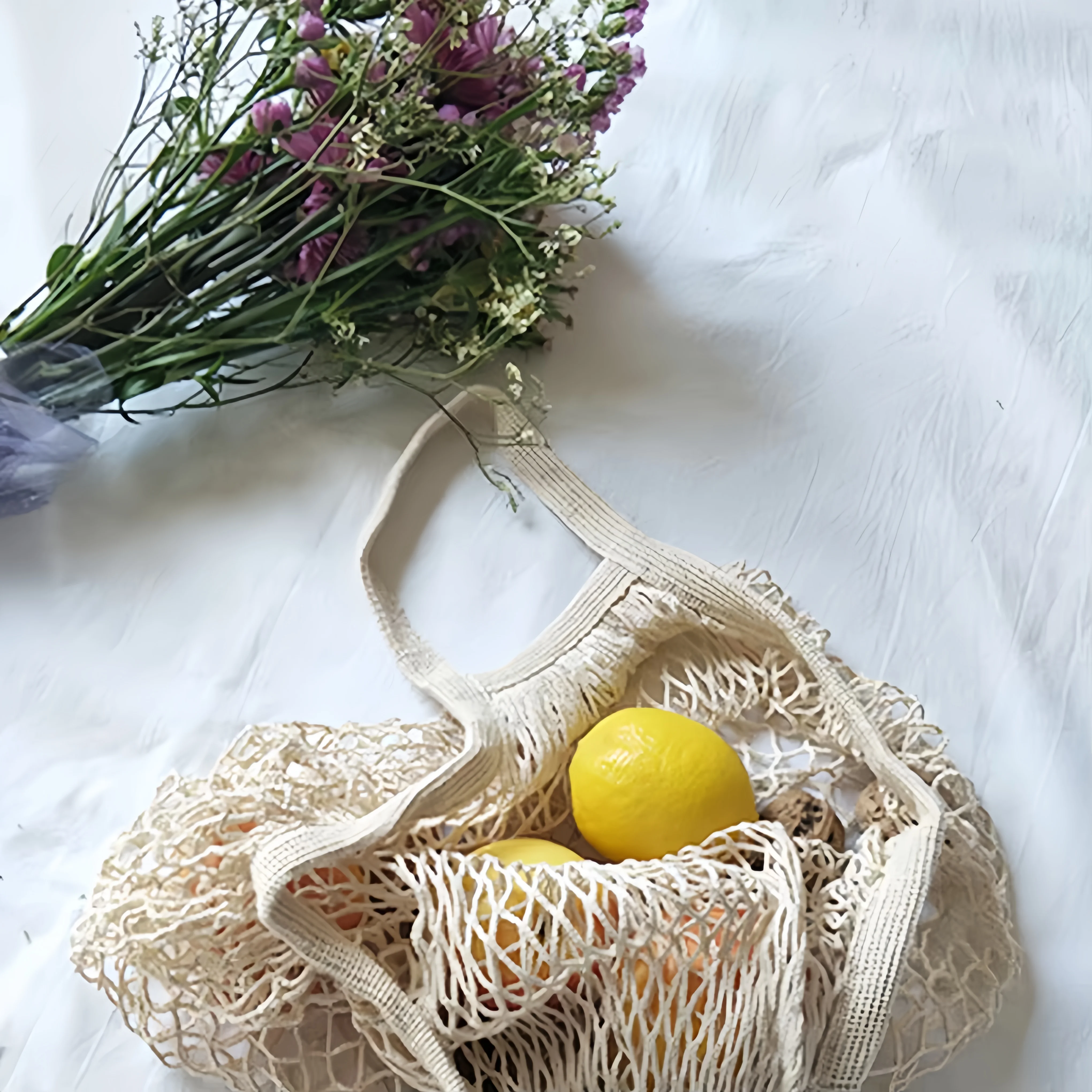 1/2 قطعة من أكياس الشبكة القطن - مراجعة Reusable Produce Bag وسعره