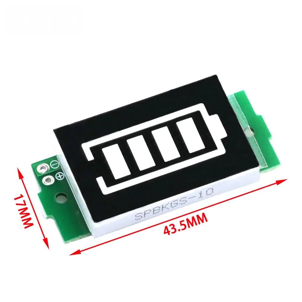 Single 3.7V Lithium Battery Capacity Indicator Module 4.2V Display 1-8S 1S/2S/3S/4S Electric Vehicle Battery Power Tester Li-ion