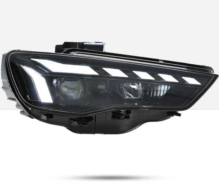 headlight assembly to modify the full LED flowing turn assist daytime running lights and lens suitable for 13-19 Audi A3