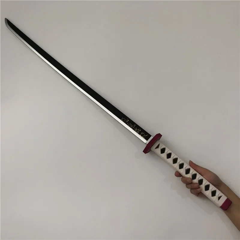 104cm Demon Slayer Sword Weapon  Tomioka Giyuu Cosplay Sword 1:1 Anime Ninja Knife PU toy gray