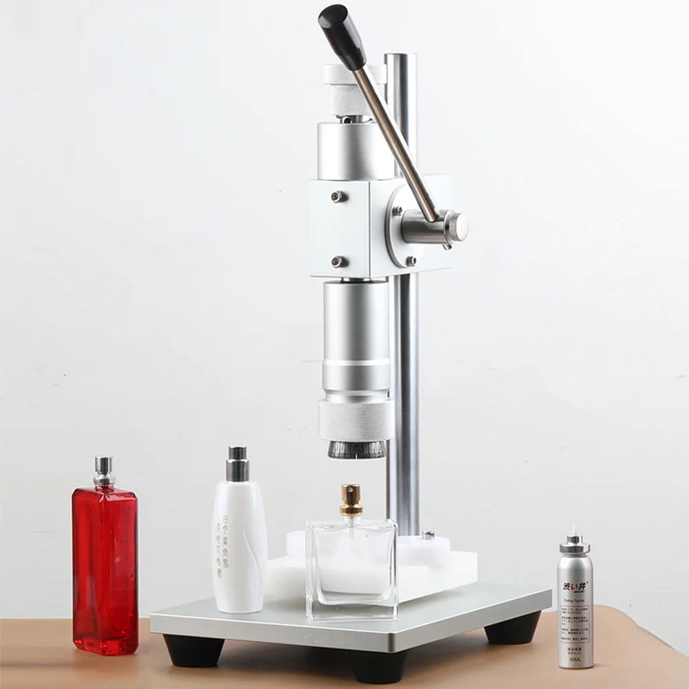 Perfume Bottle Filling Sealing Machine 13/15/18/20mm Aluminum Cover Capping Machine Manual Packaging Machine