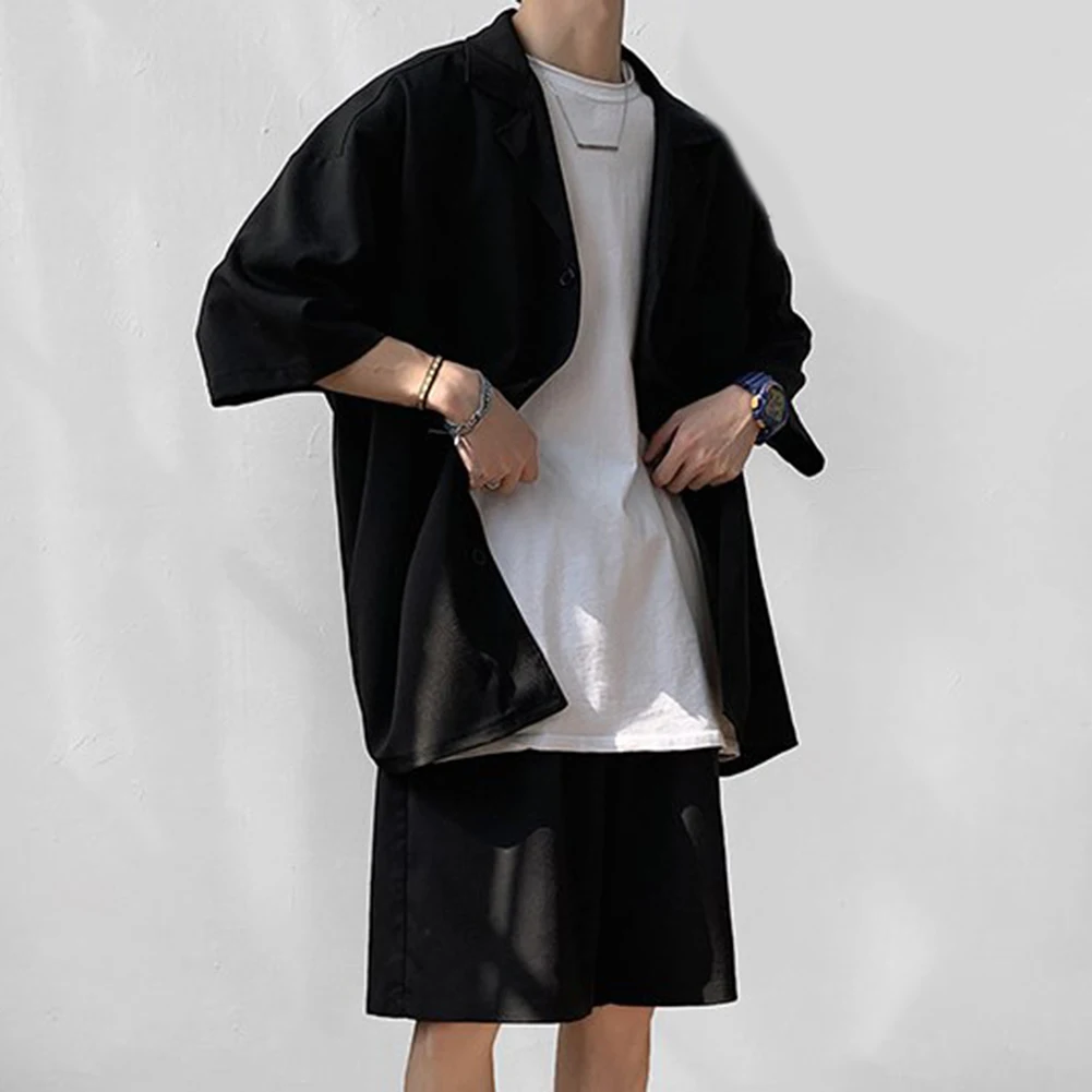 

Hot New Stylish Men\\'s Suit Men\\\\\\'s Suit Mens Outfits Suit Jacket And Shorts Summer Vacation Casual Clean Fit Loose