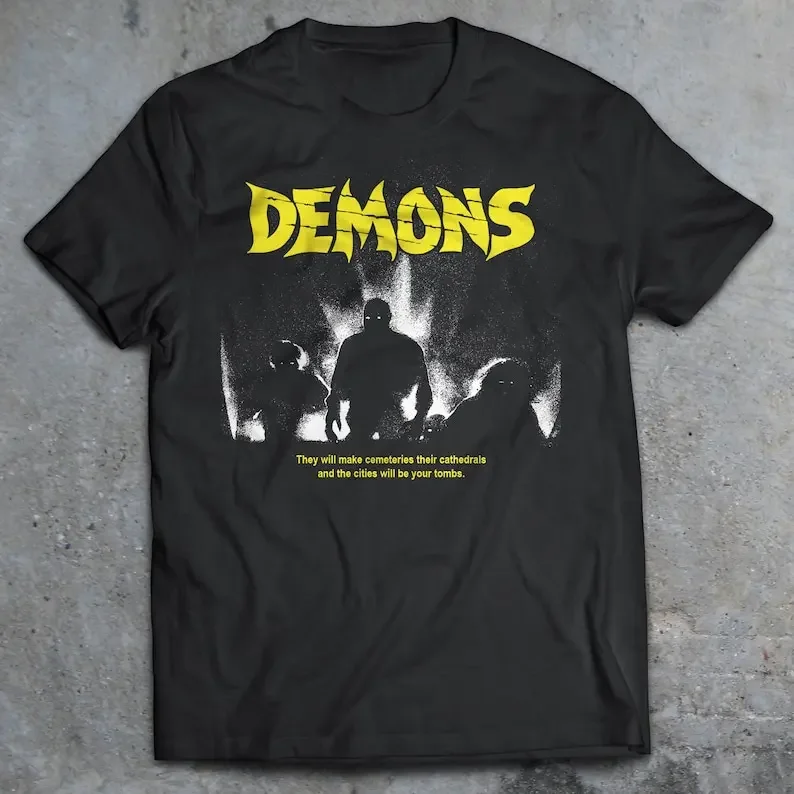 Demons T-Shirt, Dario Argento, Lamberto Bava, 80s Horror Shirt, Slasher Film, Cult Movie, Losstt Boyyss