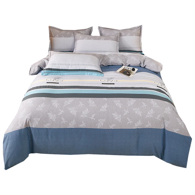 

100% Cotton Matte Four Piece Set, Thickened Bed Sheets and Duvet Covers, 1.8m Bedding