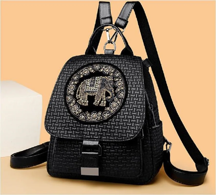 

Hot Sale Korean New High Quality Leather Travel Backpack Women's Fashion Shoulder Bags Large Capacity Crossbody Bag Totes