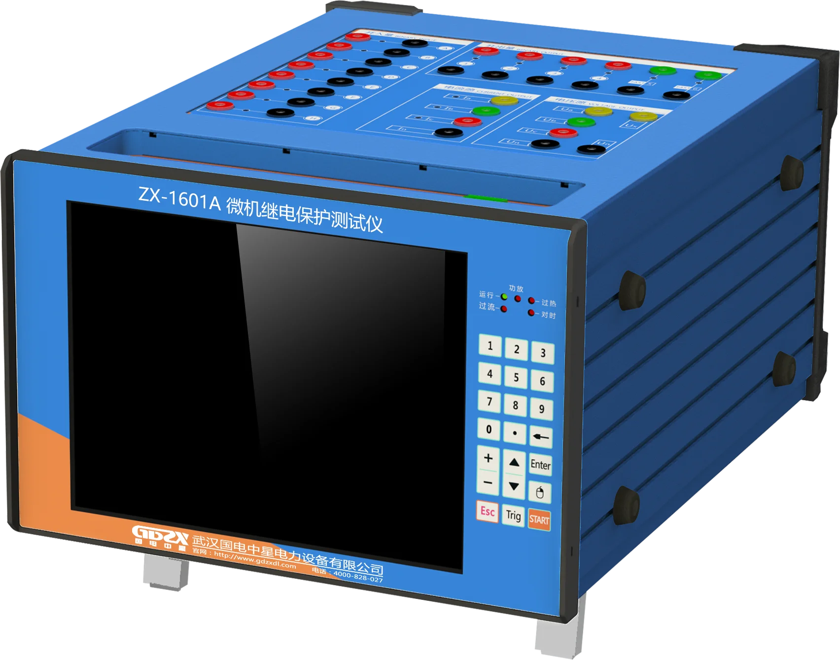 ZX-1601A جهاز اختبار حماية مرحل الحواسيب الصغيرة المحمول (RPR) ثلاث مراحل متعددة الوظائف 0-600 فولت لمختبر المحطة الفرعية/اللوحة