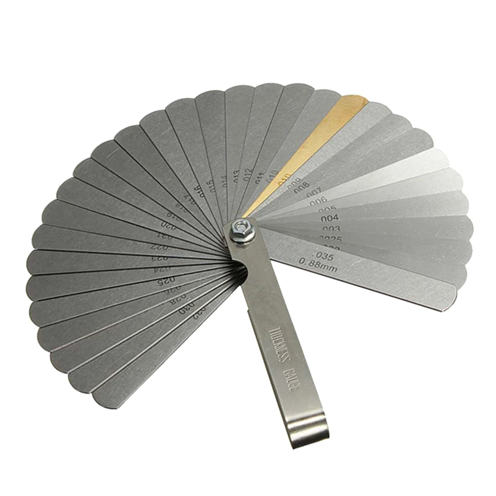 

32pcs Feeler Gauge Measuring Instrument Dual Marked Metal Thickness Ruler Gap Width Tool Professional Use