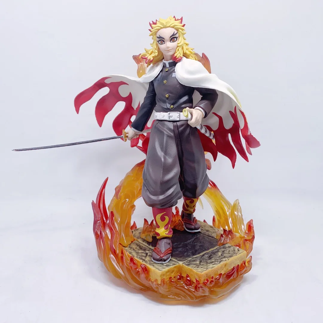 Demon Slayer PVC Action Figures, Kyoujurou Rengoku, GK Anime, Kimetsu No Yaiba, Figurine Toy, Novo, 20cm