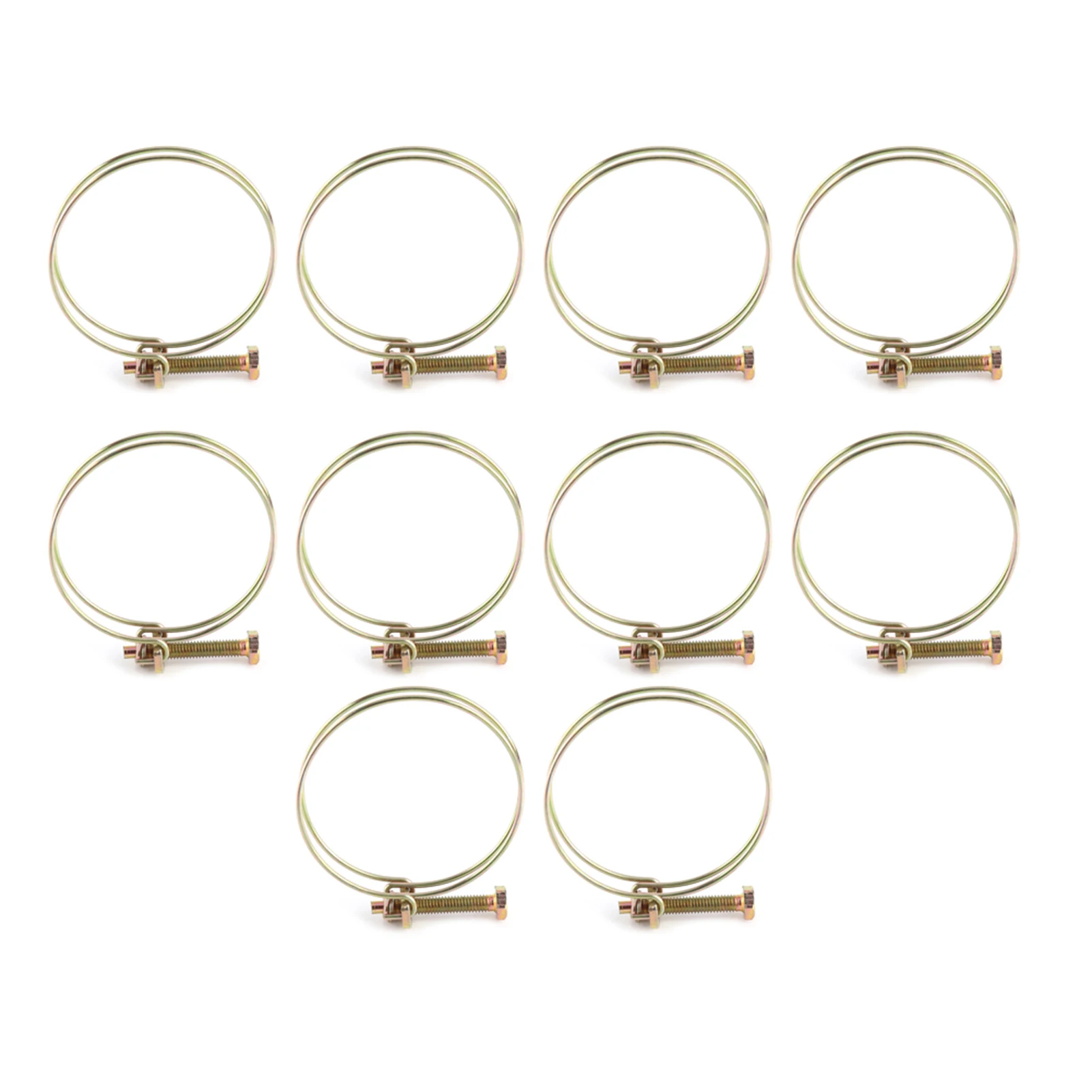 Adjustable Double Wire Water Hose Tube Clamp Pipe Clip Plumbing (28mm-32mm)