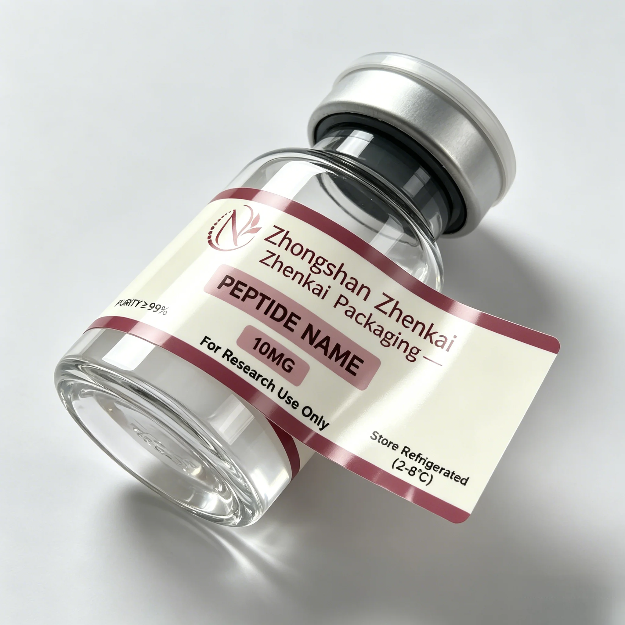 

Custom Produced Peptide Powder Bottle Labels & Custom Packaging Boxes for 3ml-10ml Health Beauty Vials