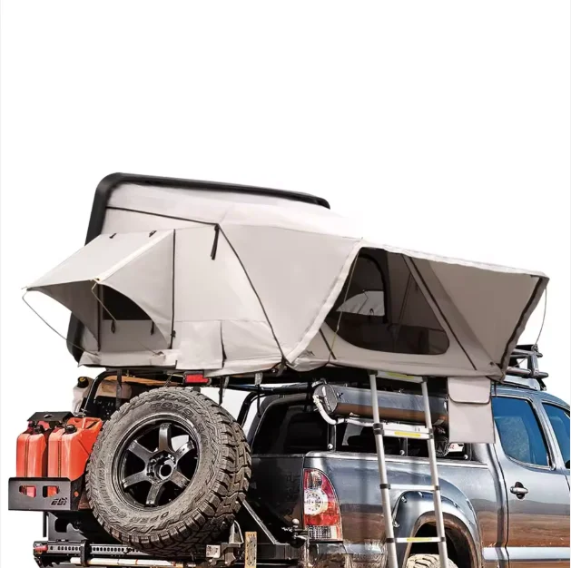 

3-4 Person Lightweight ABS Hard Shell Roof Tent Camper Car Hard Shell Roof Tent