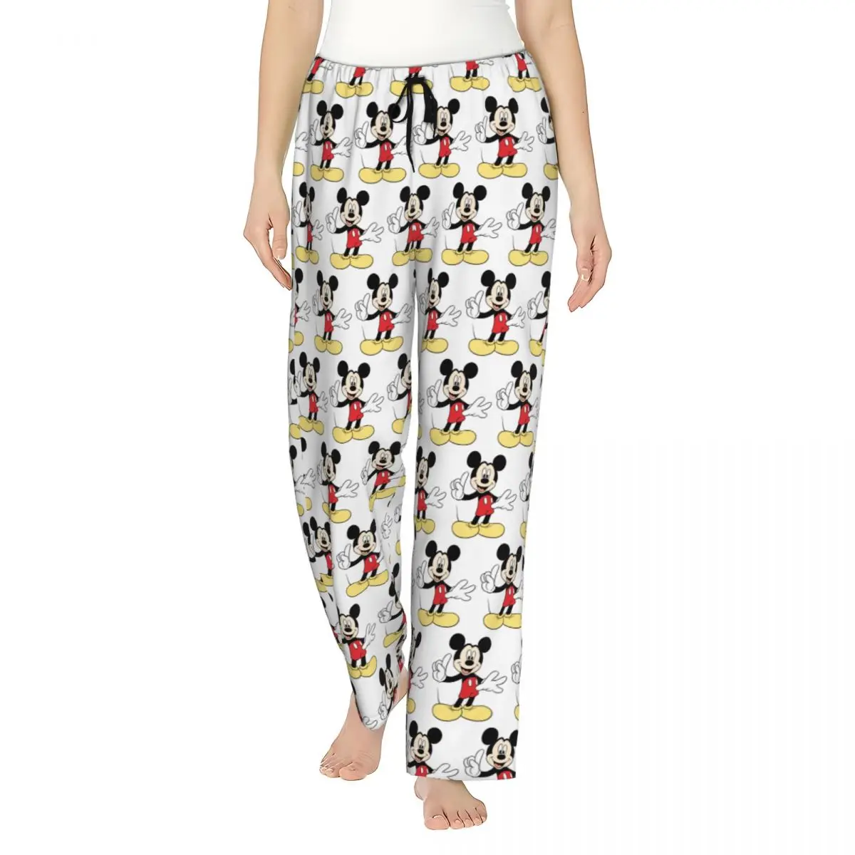 

Women's Minnie Mickey Mouse Cartoon Animation Pajama Pants Custom Printed Sleep Sleepwear Bottoms with Pockets