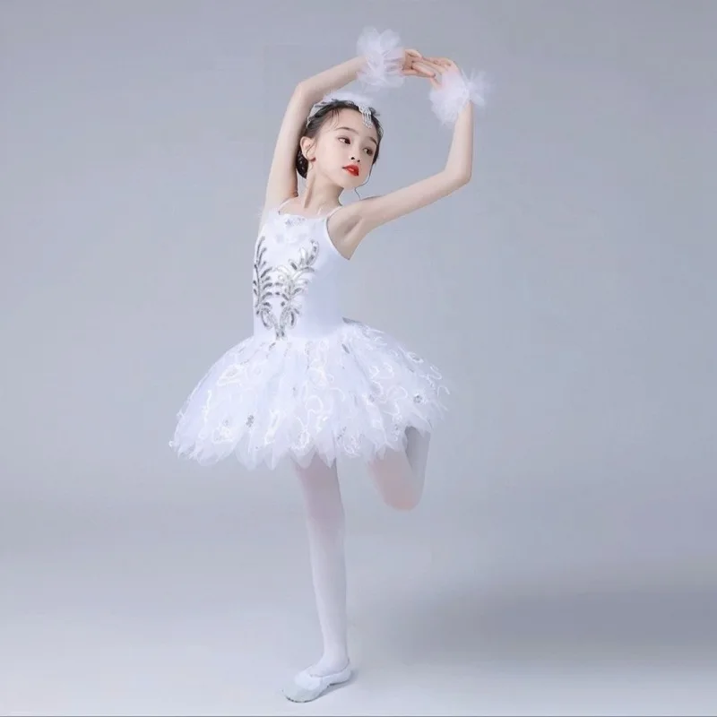 

The New Puffy Gauze Skirt Kindergarten Ballet Little Swan Dance Performance Clothes
