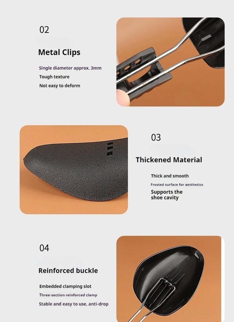 Unisex-Shaping-Anti-Falten-Schuh hält skalierbare Schuhspanner für Anti-Verformungs-Innenstützschuhe, Bahre, 1 Paar/2 Paar – Detail 5