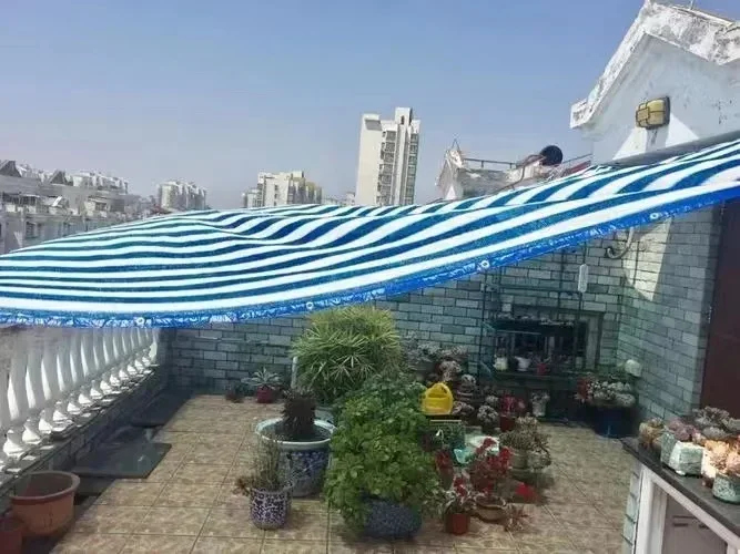 Wholesale Customization HDPE Colorful striped sunshade netting agriculture greenhouse Sunshade Nets