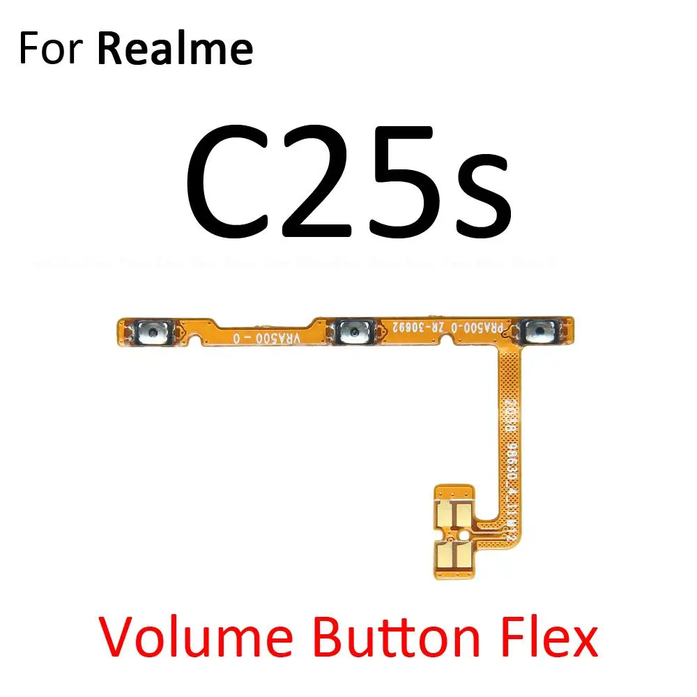 Switch Power ON OFF Key Mute Silent Volume Button Ribbon Flex Cable For OPPO Realme C21Y C25 C25s C25Y C30 C30s C31 C33 C35 C55