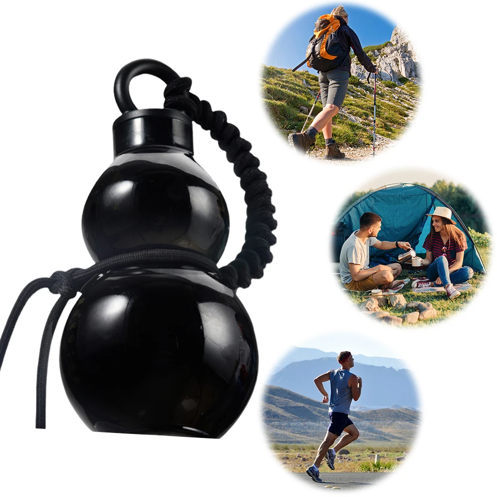 800ml Gourd Water Bottle Chinese Retro-Inspired Wu Kong Water Kettle Large Capacity Drinking Gourd Bottle for Outdoor Sports