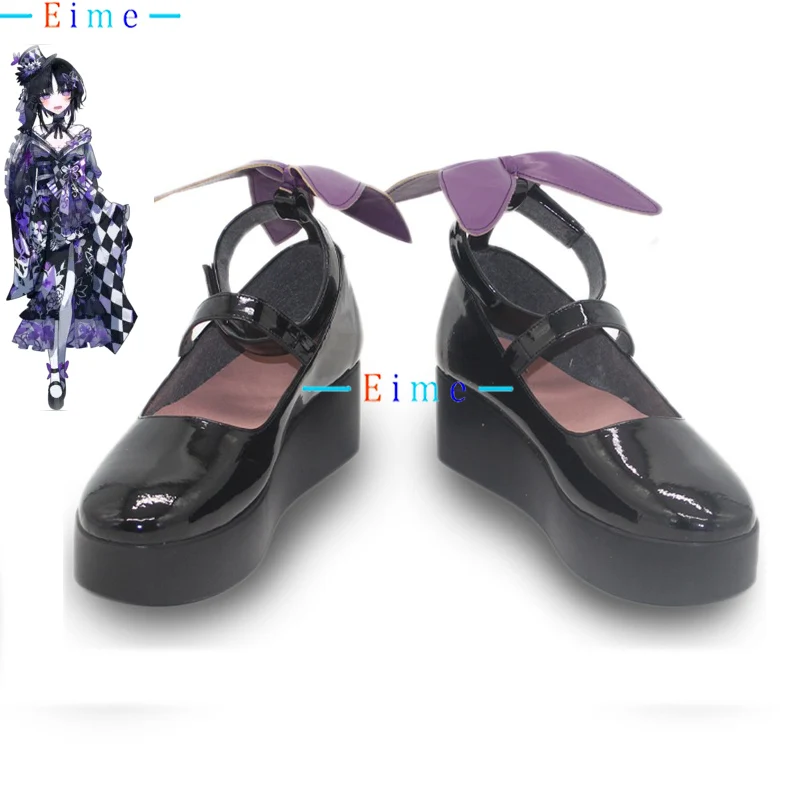 

Houshou Maago Cosplay Shoes Anime Accessories Magical Girl Witch Trial Cosplay Props Halloween Boots PU Leather Shoe Custom Made