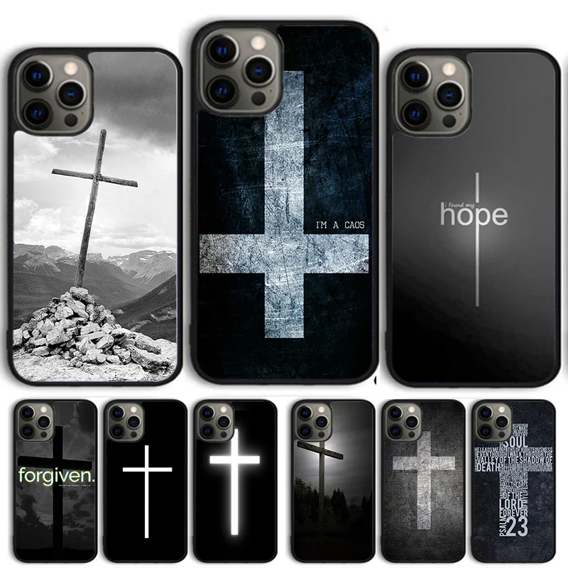 Bible Jesus Christ Christian Cross Phone Case Cover For iPhone 16 15 14 11 13 Pro Max 12 mini Plus XS Max XR Cover Coque