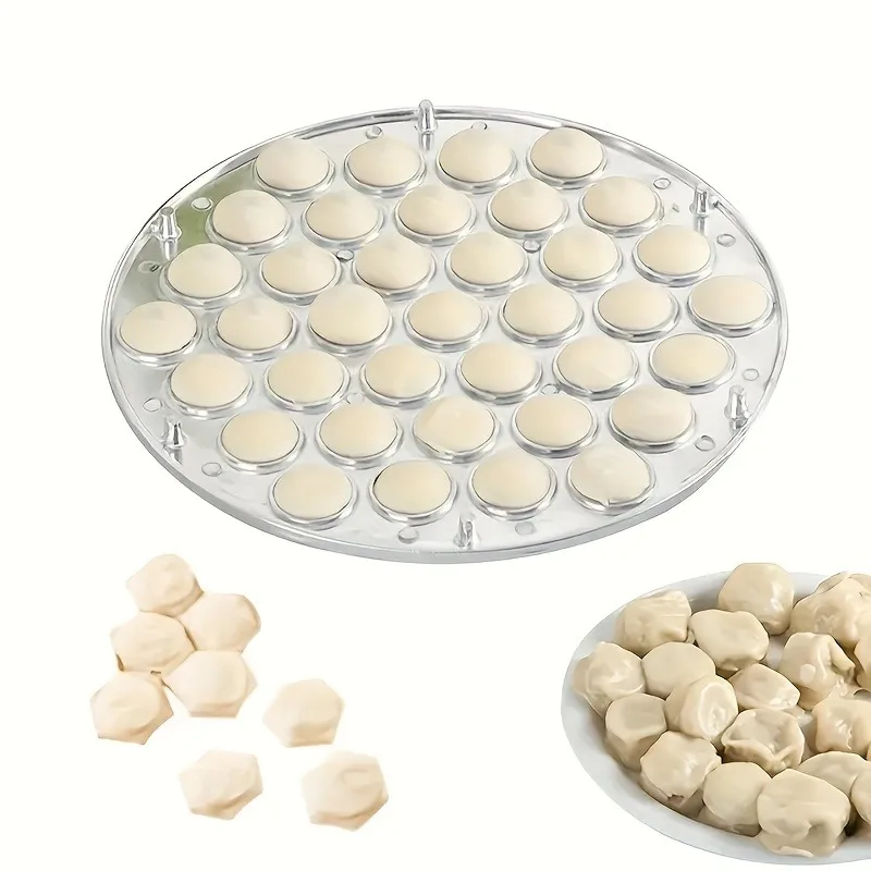 Prensa Ravioli de agujero de la herramienta del fabricante de dumpling para rellenos de carne de pasta caseros Accesorios de gadget de cocina de molde de pastelería de uso múltiple