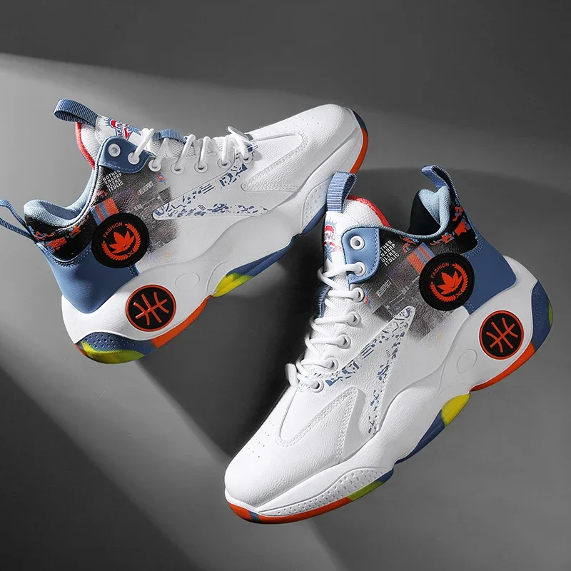 

New Men Basketball Shoes Unisex Original Training Gym Field Luxury Sports Sneaker Athletic Casual Women Street Basketball Boots