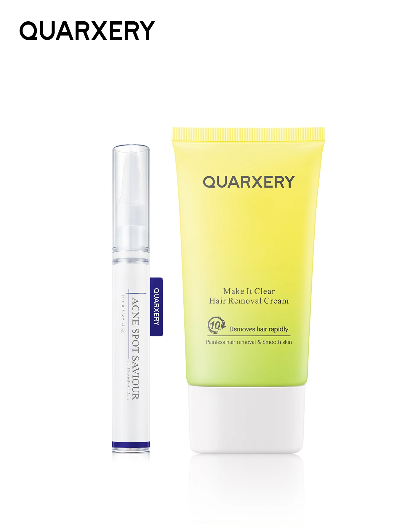 مجموعة العناية الحساسة الصديقة للبشرة: قلم إصلاح مضاد لحب الشباب + كريم لطيف لإزالة الشعر، مع إزالة البثور بدون احمرار وإزالة الشعر دون إضرار الجلد #1